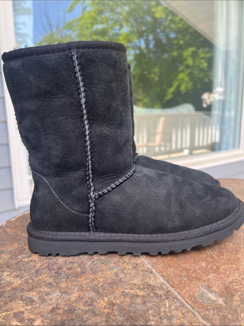 UGG Black Classic Short Winter Boots size 6